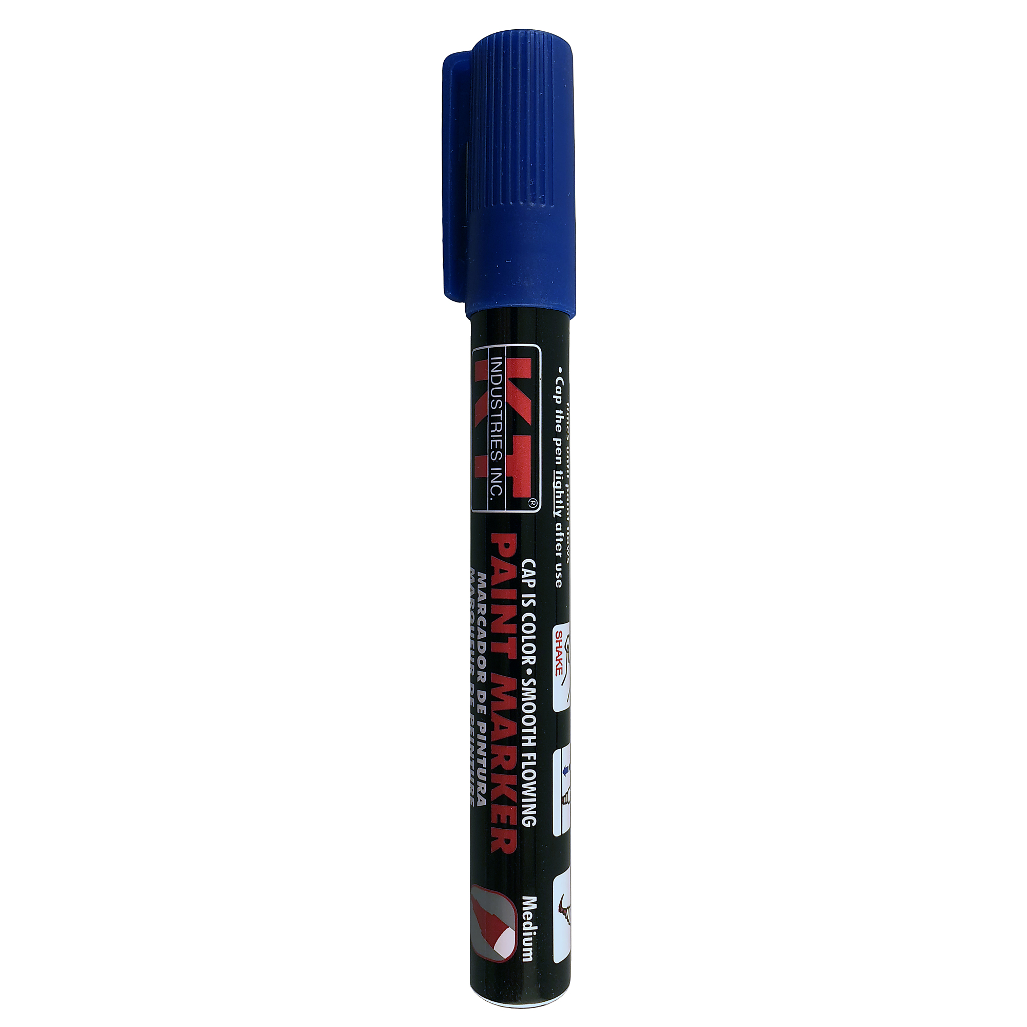 K-T Industries Liquid Paint Marker — Blue, Aluminum Body, Model# 5-0021